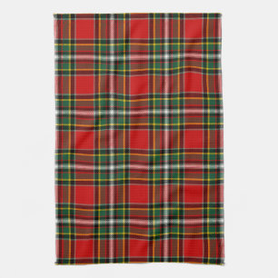 Scottish Clan Gillespie Tartan Plaid Tea Towel