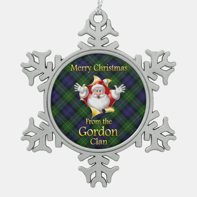 Scottish Clan Gordon Christmas Ornament (Front)