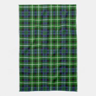 Scottish Clan Graham Tartan Plaid Tea Towel