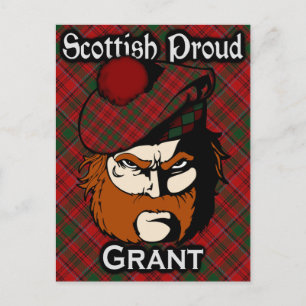 Scottish Clan Grant Tartan Postcard
