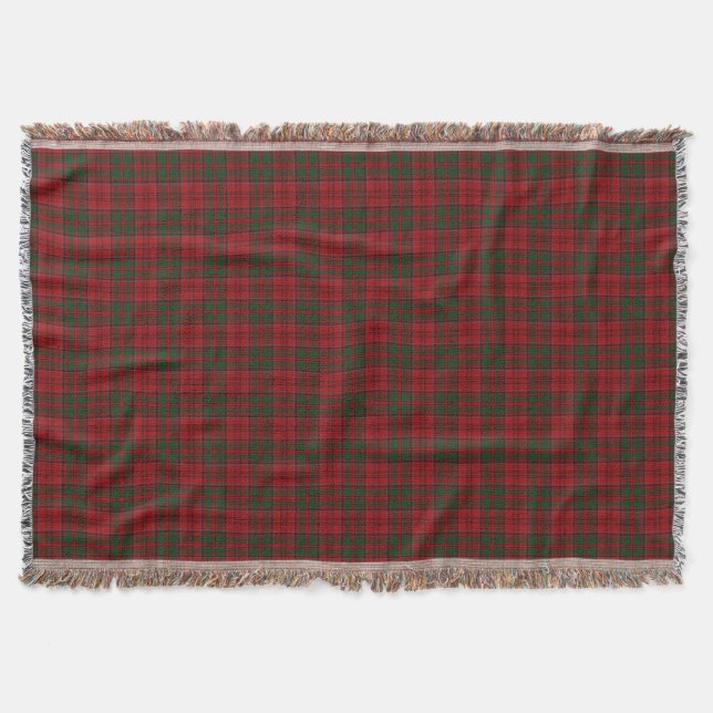 Scottish Clan Grant Tartan Throw Blanket (Front)