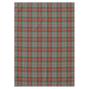 Scottish Clan Grey Tartan Plaid Tablecloth