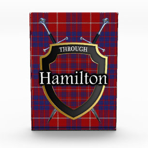 Scottish Clan Hamilton Tartan Photo Block
