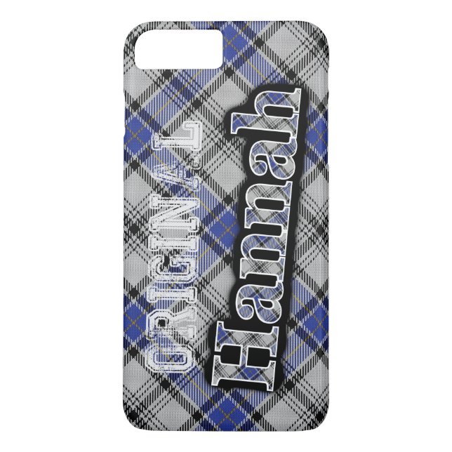 Scottish Clan Hannah Hannay Tartan Case-Mate iPhone Case (Back)