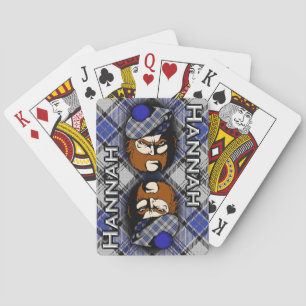 Scottish Clan Hannah Hannay Tartan Plaid Playing Cards