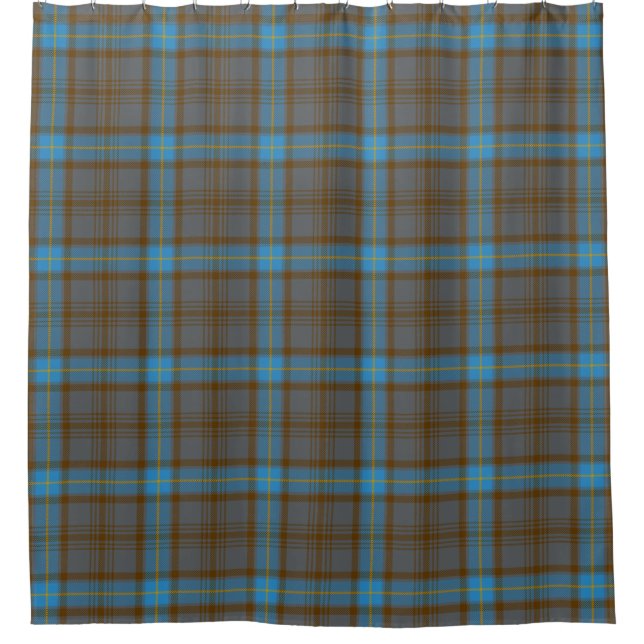Scottish Clan Hannah Tartan Plaid Shower Curtain (Front)
