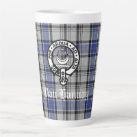 Scottish Clan Hannay Crest Badge and Tartan Custom
