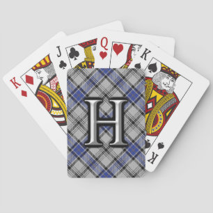 Scottish Clan Hannay Letter H Monogram Tartan Deck Playing Cards