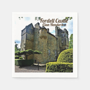 Scottish Clan Henderson Fordell Castle Napkin