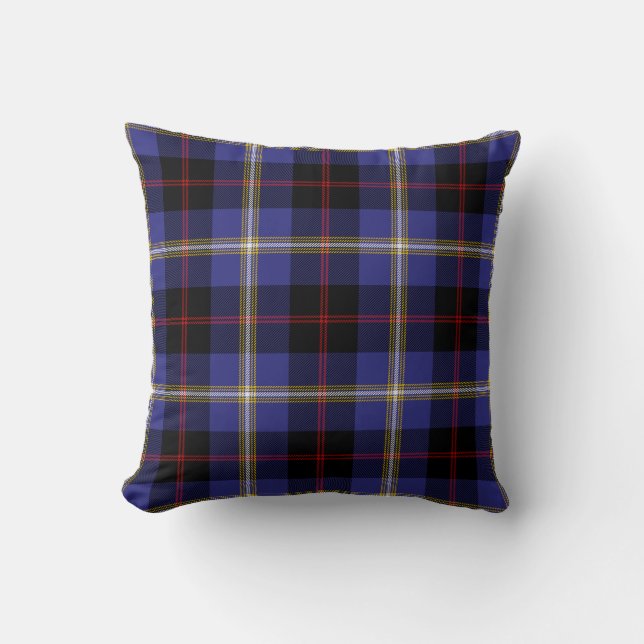 Scottish Clan Hill Tartan Plaid Cushion (Front)