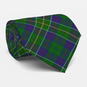 Scottish Clan Hunter Letter H Monogram Tartan Tie
