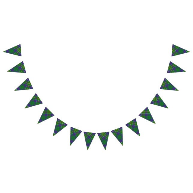 Scottish Clan Hunter Tartan Bunting (All)