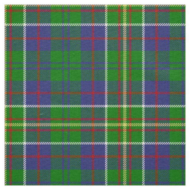 Scottish Clan Hunter Tartan Plaid Fabric (Swatch)