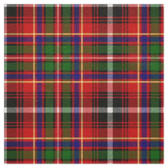 Scottish Clan Innes Tartan Plaid Fabric (Swatch)