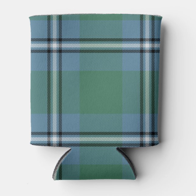Scottish Clan Irvine of DrumTartan Plaid Can Cooler (Front)