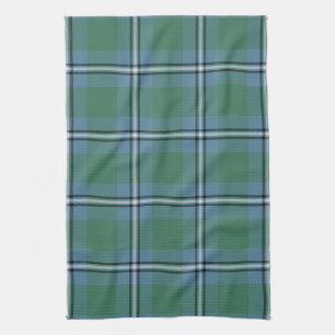Scottish Clan Irvine of DrumTartan Plaid Tea Towel