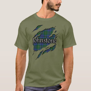 Scottish Clan Johnstone Johnston Tartan Spirit T-Shirt