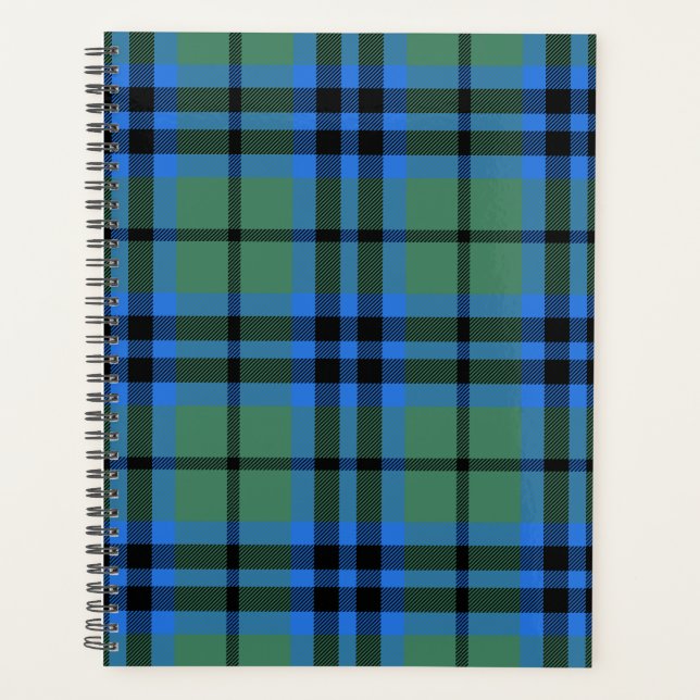 Scottish Clan Keith Tartan Plaid Planner (Front)