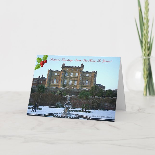 Scottish Clan Kennedy's Culzean Casle Christmas Holiday Card (Front)