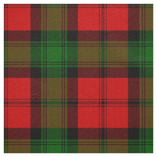 Scottish Clan Kerr Tartan Plaid Fabric (Swatch)