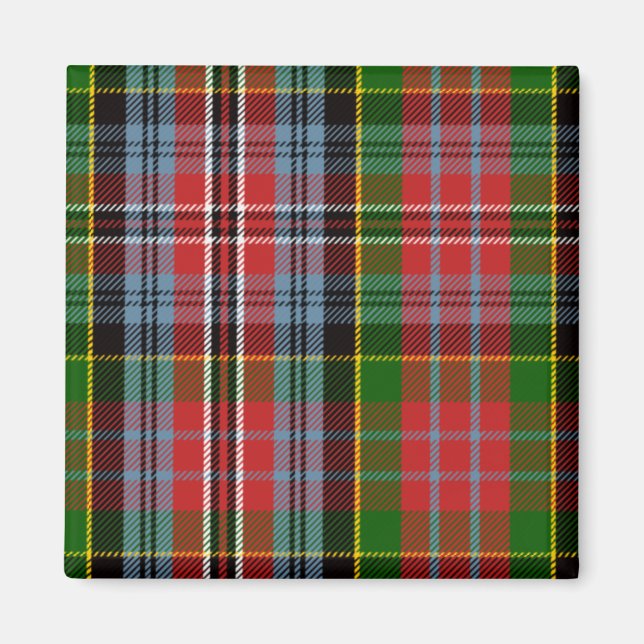 Scottish Clan Kidd Tartan Plaid Magnet (Front)