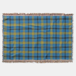 Scottish Clan Laing Tartan Plaid Throw Blanket