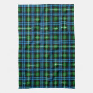 Scottish Clan Lamont Tartan Plaid Tea Towel