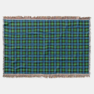 Scottish Clan Lamont Tartan Plaid Throw Blanket