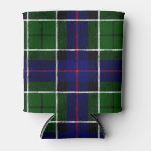 Scottish Clan Leslie Tartan Plaid Can Cooler