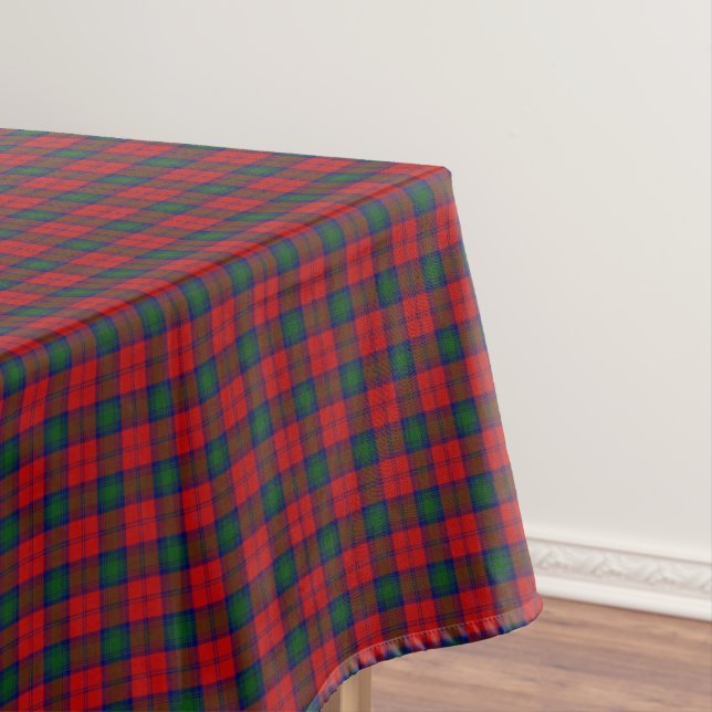 Scottish Clan Lindsay Lindsey Tartan Tablecloth (In Situ)