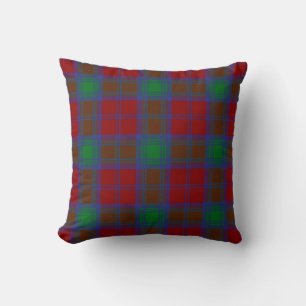 Scottish Clan Lindsay Tartan Plaid Cushion