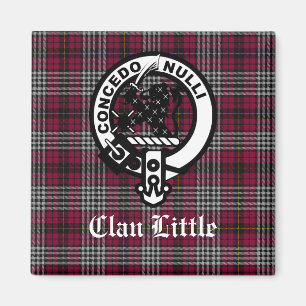 Scottish Clan Little Crest Badge and Tartan Custom Magnet