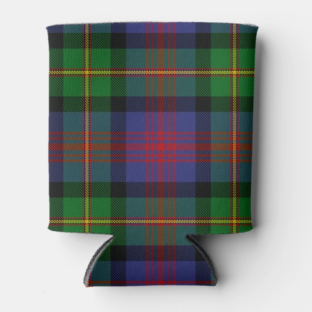 Scottish Clan Logan Tartan Plaid Can Cooler (Front)