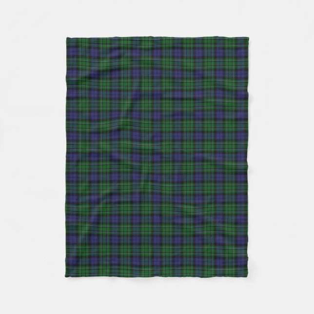 Scottish Clan MacCallum Classic Tartan Fleece Blanket (Front)