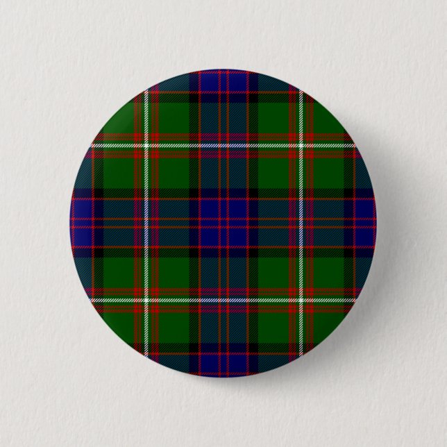 Scottish Clan MacDonald of Clanranald Tartan 6 Cm Round Badge (Front)