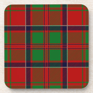 Scottish Clan MacDonald of Glencoe Tartan Plaid Coaster