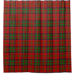 Scottish Clan MacDonald of Glencoe Tartan Plaid Shower Curtain