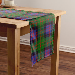 Scottish Clan MacDonald Tartan Plaid Long Table Runner