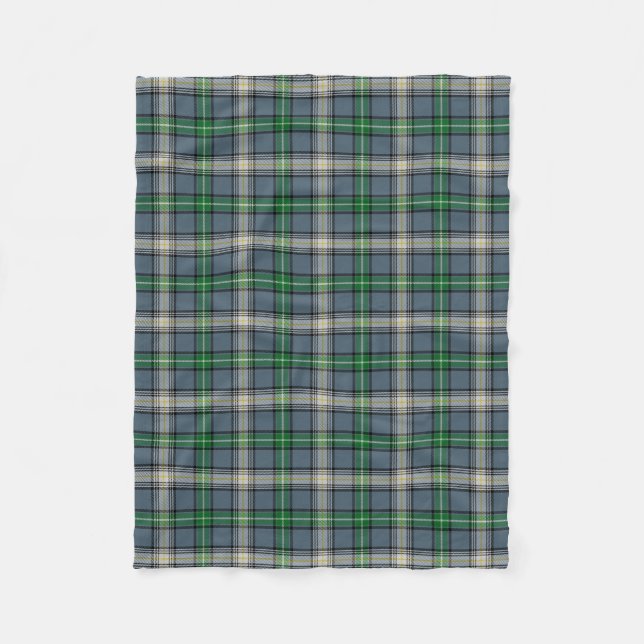 Scottish Clan MacDowall Tartan Plaid Fleece Blanket (Front)
