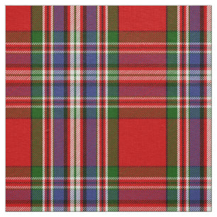 Scottish Clan MacFarlane Red Tartan Plaid Fabric
