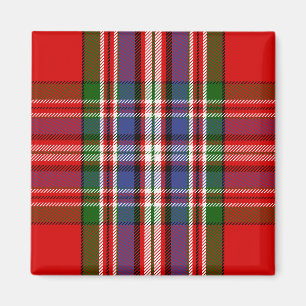 Scottish Clan MacFarlane Red Tartan Plaid Magnet