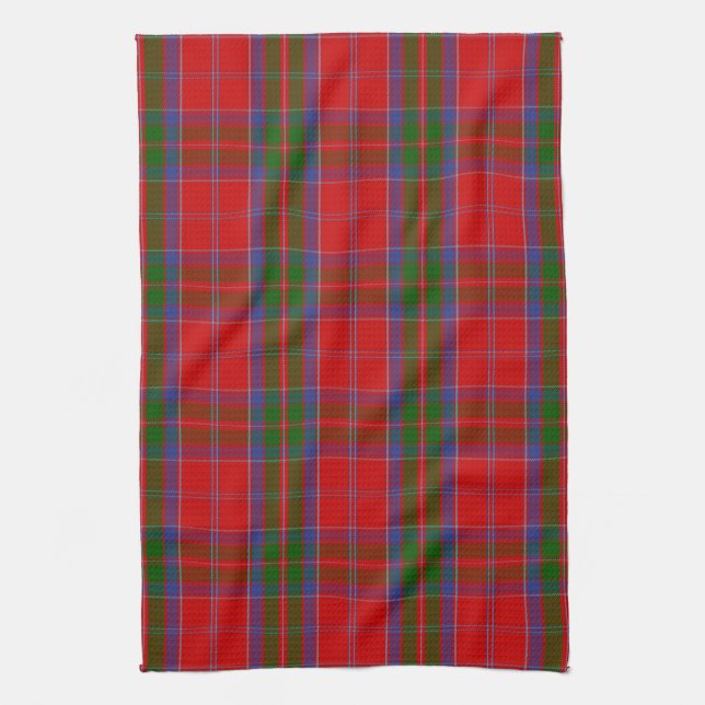 Scottish Clan MacGillivray Tartan Plaid Tea Towel (Vertical)
