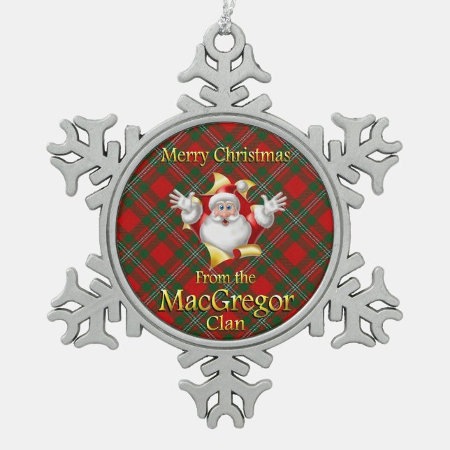 Scottish Clan MacGregor Christmas Ornament (Front)