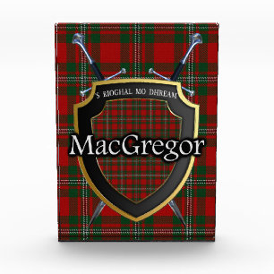 Scottish Clan MacGregor Tartan Photo Block