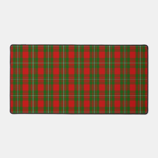 Scottish Clan MacGregor Tartan Plaid Desk Mat (Front)