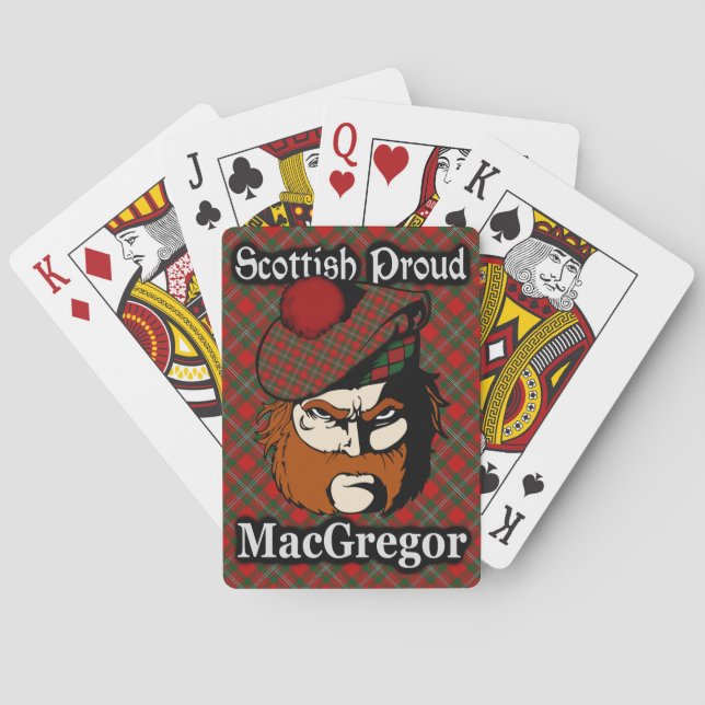 Scottish Clan MacGregor Tartan Playing Cards (Back)