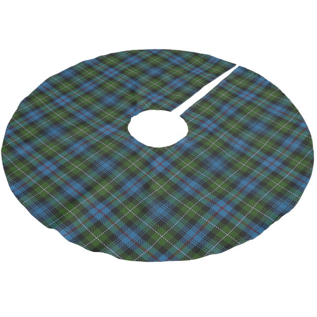 Scottish Clan MacKenzie Tartan Brushed Polyester Tree Skirt (Angled)