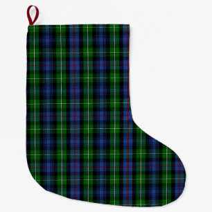 Scottish Clan MacKenzie Tartan Plaid Large Christmas Stocking
