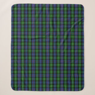 Scottish Clan MacKenzie Tartan Plaid Sherpa Blanket