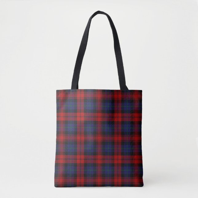 Scottish Clan MacLachlan McLaughlin Tartan Plaid Tote Bag (Front)